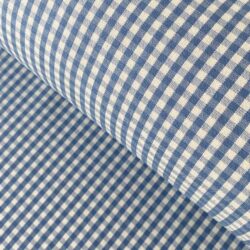 Brogue Check Marine Blue Fabric Tinsmiths