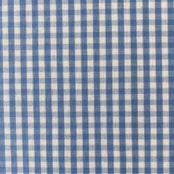 Brogue Check Marine Blue Fabric Tinsmiths