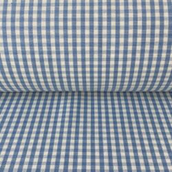 Brogue Check Marine Blue Fabric Tinsmiths