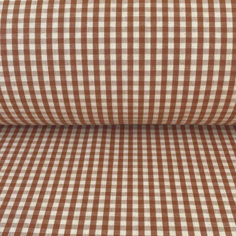 Brogue Check - Terracotta - Image 3