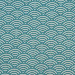 oilcloth fans turquoise