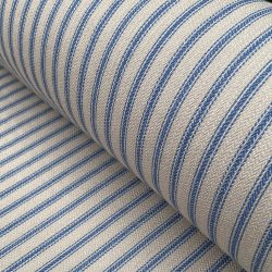 Hampton Ticking Fabric Royal Blue,20000 Martindale Rub, classic ticking, cotton, cotton fabric, cotton ticking, curtain fabric, Discount Fabric, French ticking, Herefordshire blinds, Herefordshire Curtains, Herefordshire Fabric shop, Herefordshire soft furnishings fabric, Herefordshire upholstery fabric, interior design, interiors, Ledbury Blinds, Ledbury curtains, Ledbury fabric shop, Ledbury upholstery fabrics, Martindale rub, mattress ticking, rub test, soft furnishing, stripe, striped fabric, Striped material, stripes, Ticking, ticking fabric, ticking stripes, Tinsmiths, tinsmiths ticking, traditional ticking, Upholstery, upholstery fabric