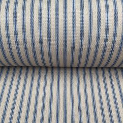 Hampton Ticking Fabric Royal Blue,20000 Martindale Rub, classic ticking, cotton, cotton fabric, cotton ticking, curtain fabric, Discount Fabric, French ticking, Herefordshire blinds, Herefordshire Curtains, Herefordshire Fabric shop, Herefordshire soft furnishings fabric, Herefordshire upholstery fabric, interior design, interiors, Ledbury Blinds, Ledbury curtains, Ledbury fabric shop, Ledbury upholstery fabrics, Martindale rub, mattress ticking, rub test, soft furnishing, stripe, striped fabric, Striped material, stripes, Ticking, ticking fabric, ticking stripes, Tinsmiths, tinsmiths ticking, traditional ticking, Upholstery, upholstery fabric