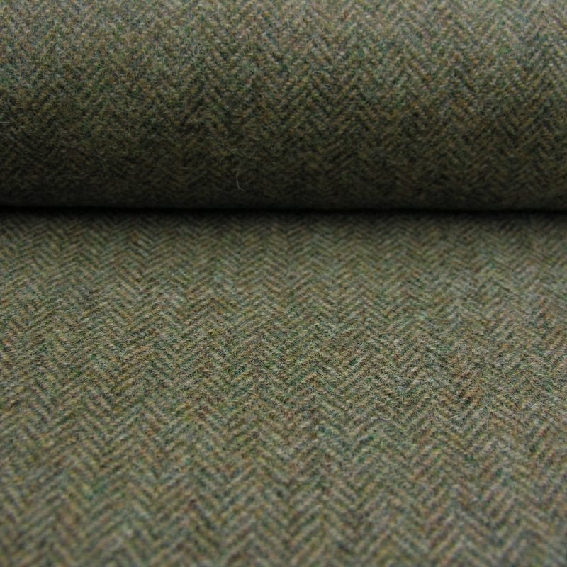 Wool Herringbone Moss