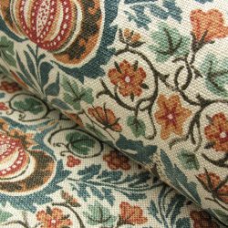 William Morris Little Chintz Teal and Saffron