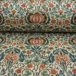 William Morris Little Chintz Teal and Saffron