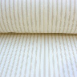 Ticking Fabric Cream
