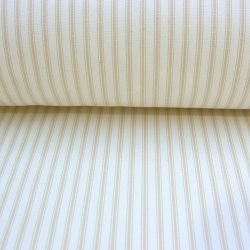 Ticking Fabric Cream