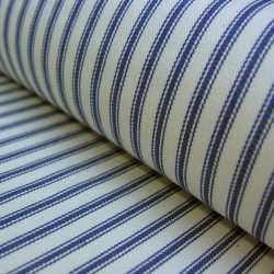 Ticking Fabric Navy