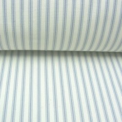 ticking fabric silver