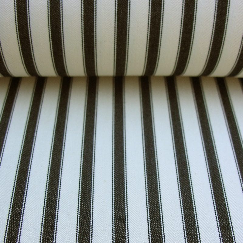 Ticking Fabric Large Black