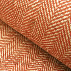 Upholstery Fabric Spey Herringbone Brick Red