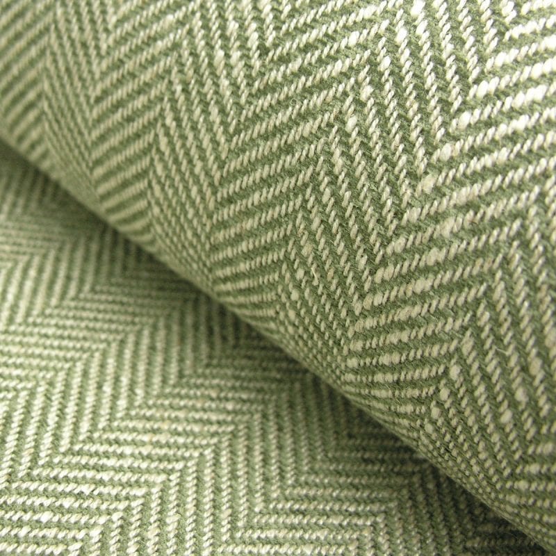 Upholstery Fabric Spey Herringbone Sage Green