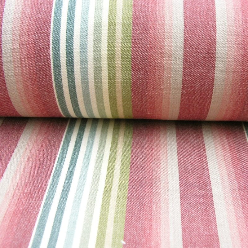 Ticking Vintage Stripe Peony