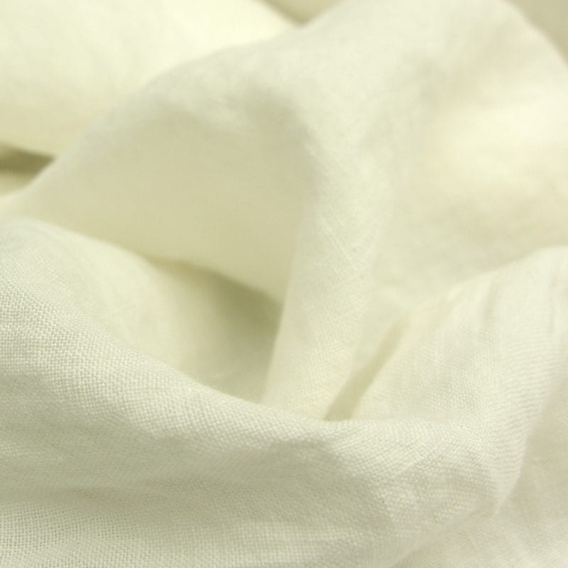 Washed Linen Wide Off White