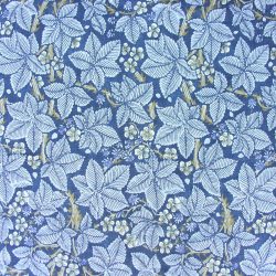 William Morris Linen Print Bramble Indigo and Mineral