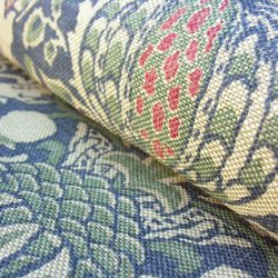 William Morris Printed Linen Granada Blue/Red