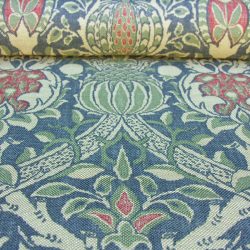 William Morris Printed Linen Granada Blue/Red