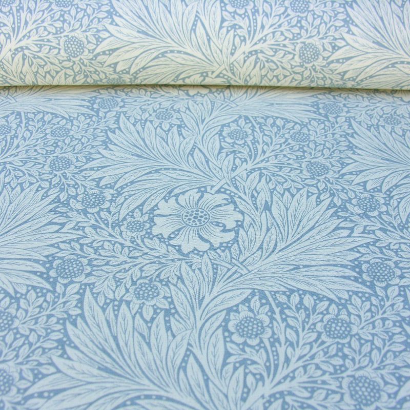 William Morris Marigold Linen China Blue