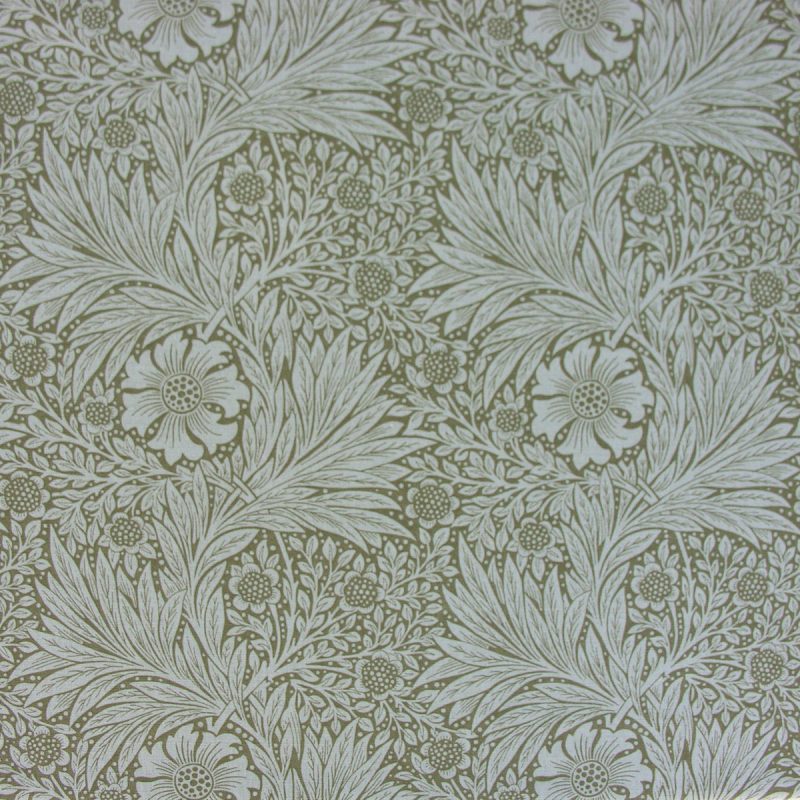 William Morris Marigold Linen Olive Linen