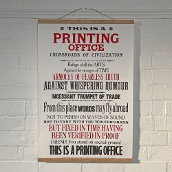 Tilley Letterpress Printing Office Poster Tinsmiths