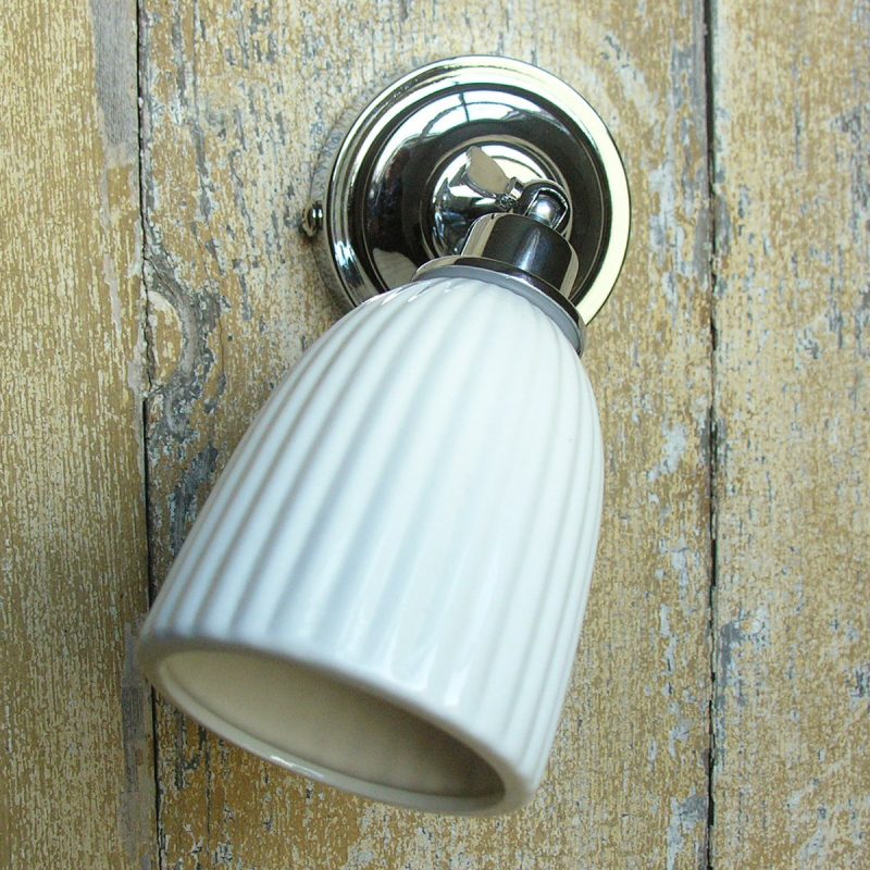 Albion Bathroom Light with Ceramic Shade