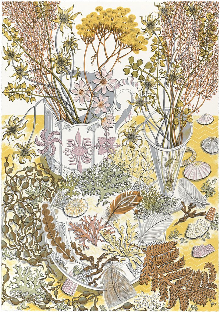 Angie Lewin Nature study Late Summer print