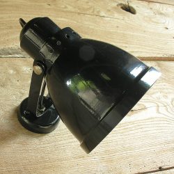 Large Lathe Lamp Black