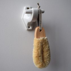 White Ceramic Bathroom Hook Single