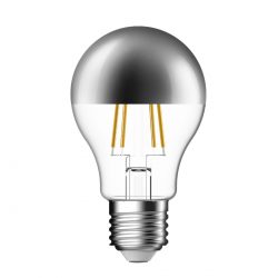 Screw LED Crown Silver Filament Bulb - 51 Watt Equivalent