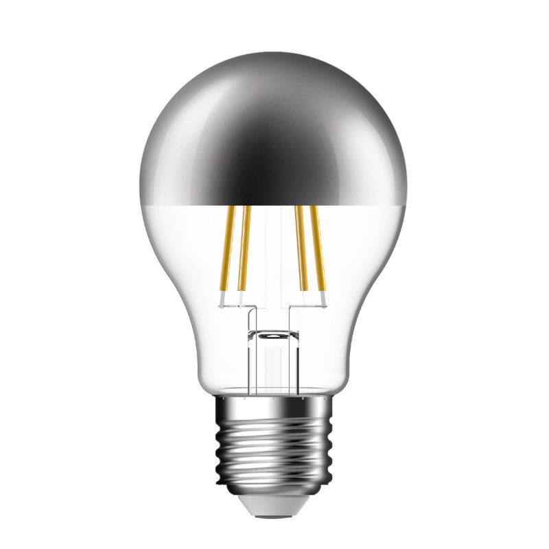 Screw LED Crown Silver Filament Bulb - 51 Watt Equivalent