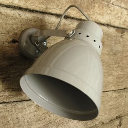 Large Lathe Lamp Grey