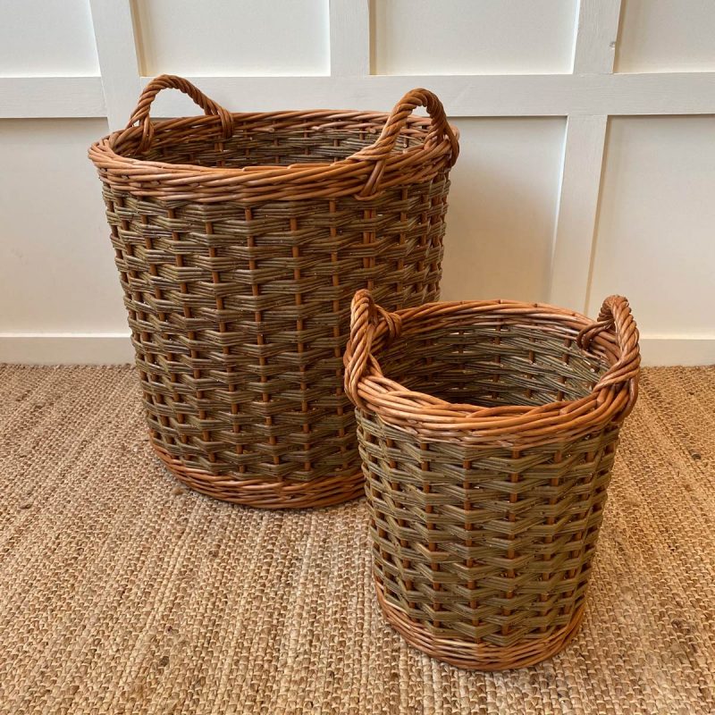 Two Tone Willow Kindling Basket