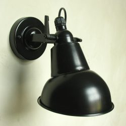 Steel Hood Lamp Black