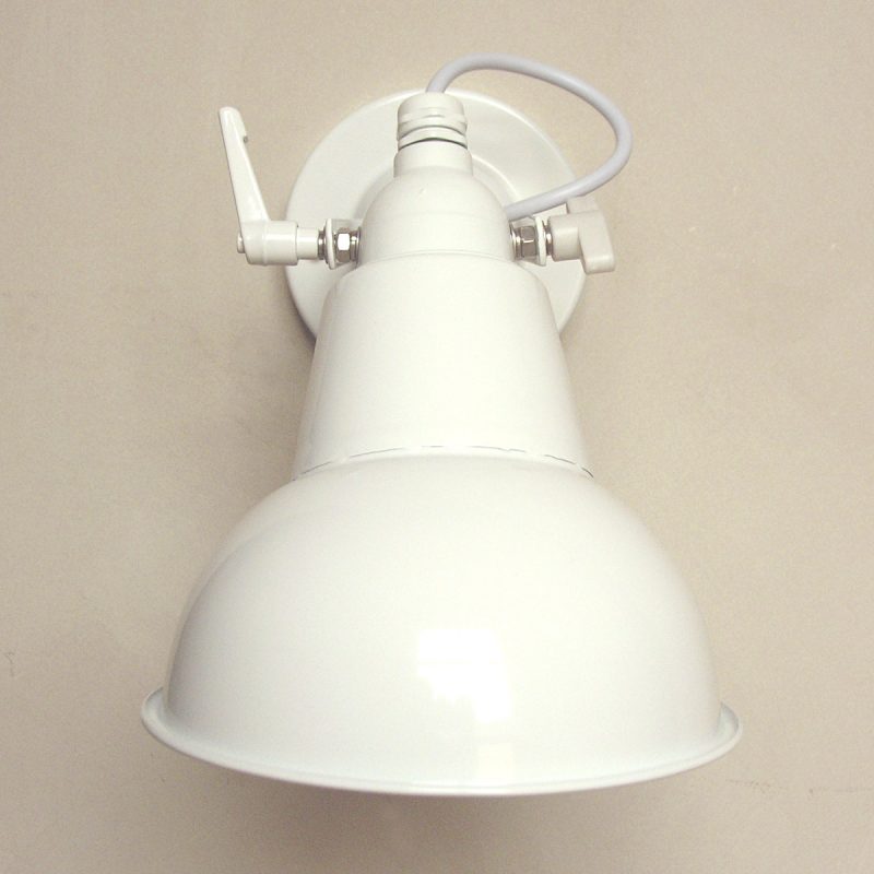 Steel Hood Lamp White