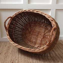 Large Oval Log Basket