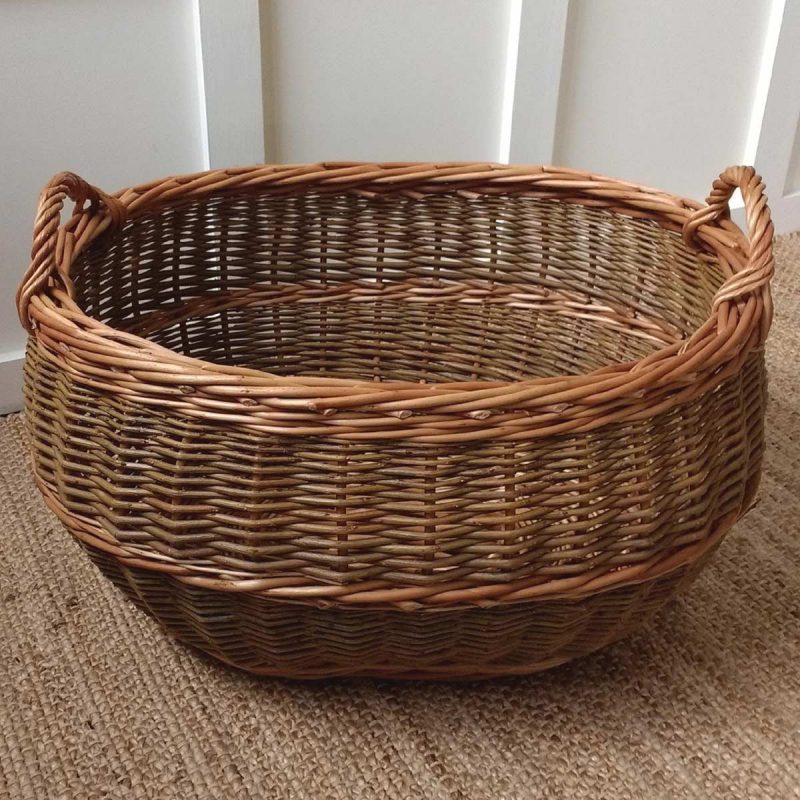 Large Oval Log Basket