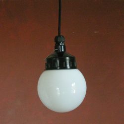 Utility Pendant White globe Light