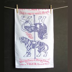 Printed Cotton Teatowel - Big Cats