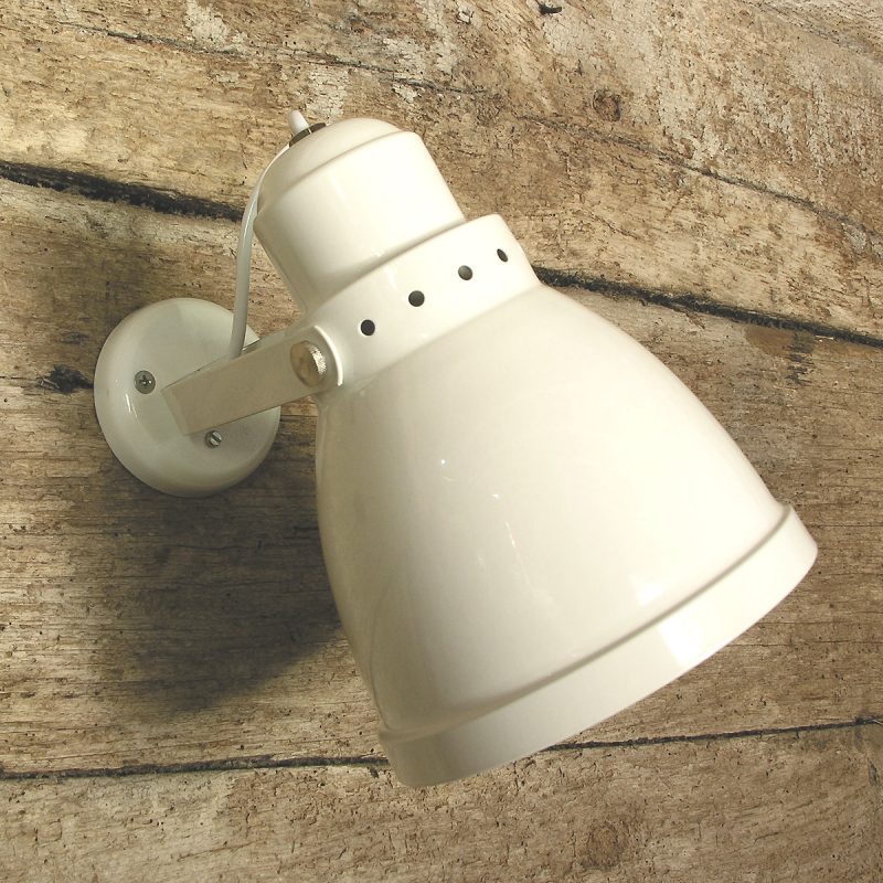 Large Lathe Lamp White