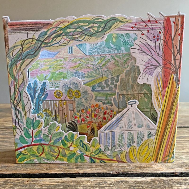 Emily Sutton 3D Allotment Card Late Summer