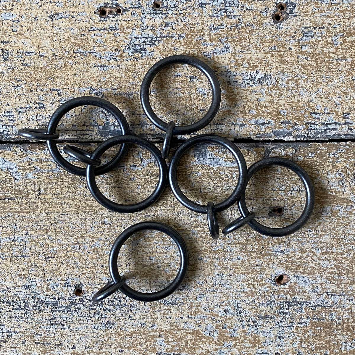 Spare Curtain Rings 19mm Graphite - Tinsmiths