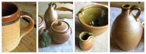 Muchelney Leach Pottery Collage Tinsmiths 