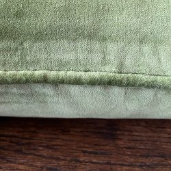 Velvet Cushion - Fern Green