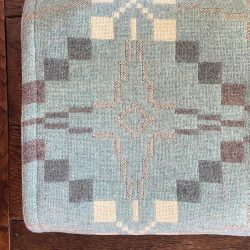 Vintage Star Welsh Blanket - Seagreen