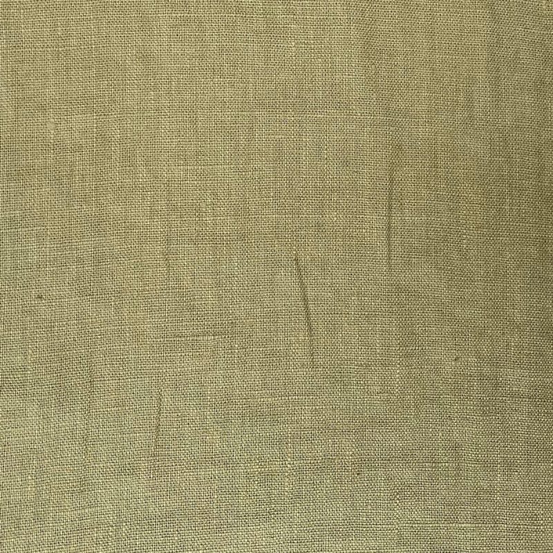 Washed Linen Khaki Green