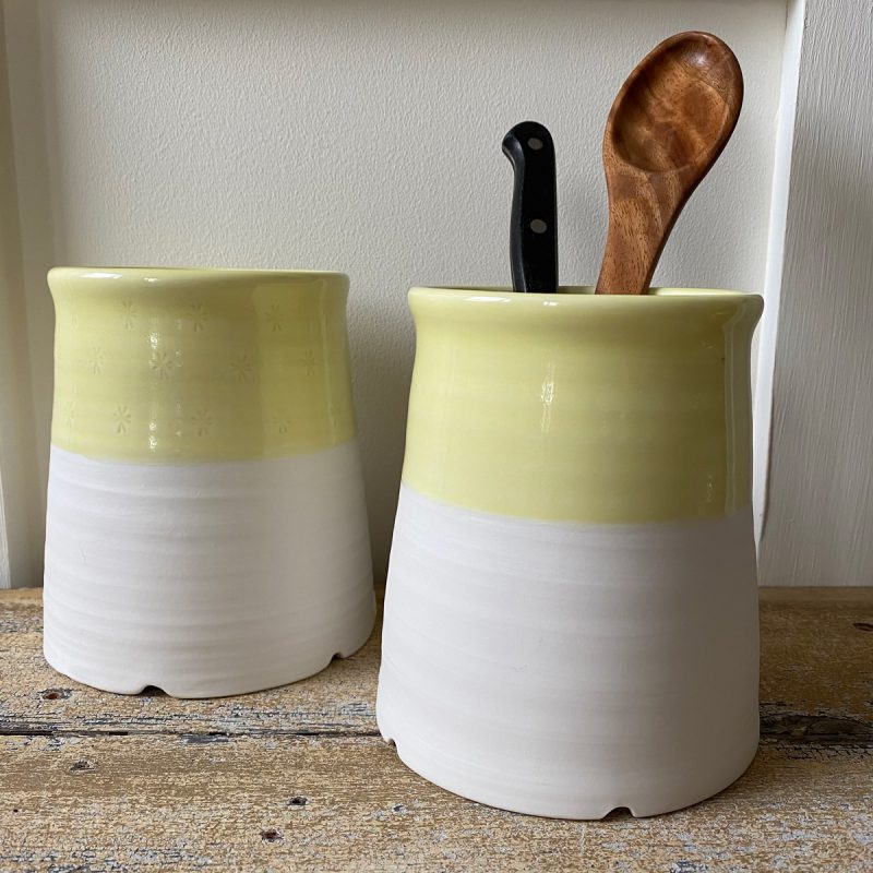 Half-Glazed Porcelain Utensil Drainers