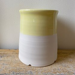 Half-Glazed Porcelain Utensil Drainer Plain