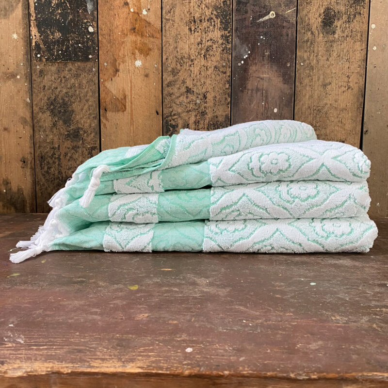 Turkish Cotton Bath Towel - Mint Green