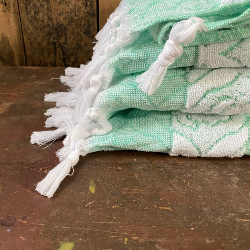 Turkish Cotton Bath Towel - Mint Green